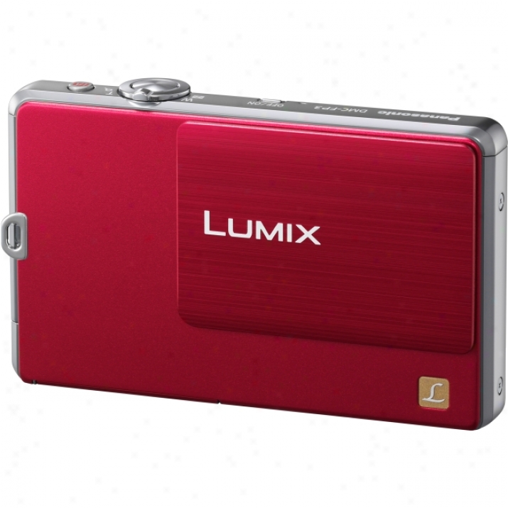 Panasonic Lumix Dmc-fp1 12.1 Megapixel Compact Camera - 6.30 Mm-25.20 Mm - Red