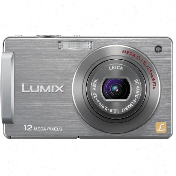 Panasonic Lumix Dmc-fx580 Point & Shoot Digital Camera - Silver