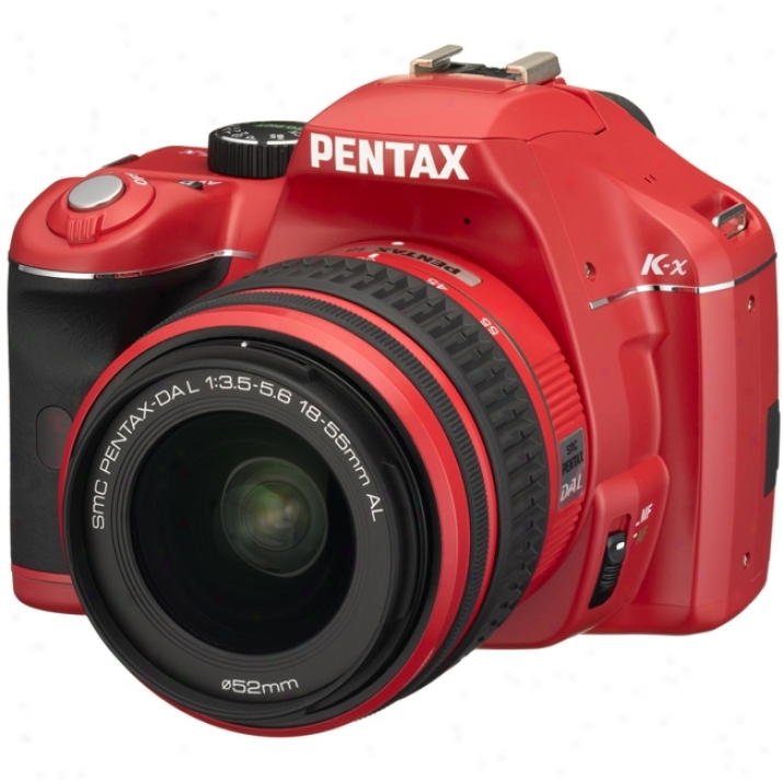 Pentax K-x Digital Slr Camera - Red