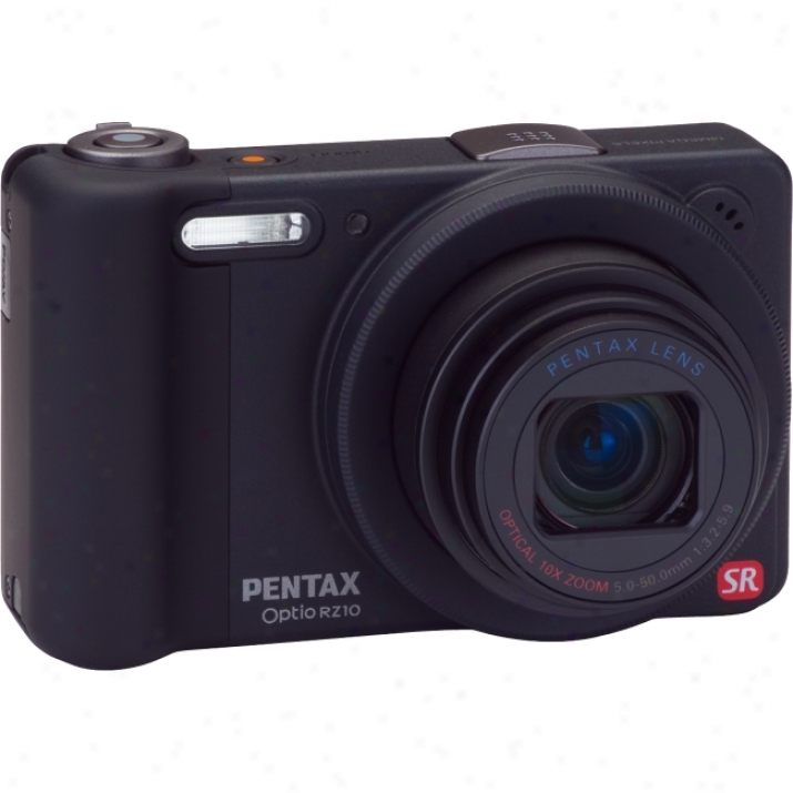 Pentax Optio Rz10 14 Megapixel Compact Canra - 5 Mm-50 Mm - Black