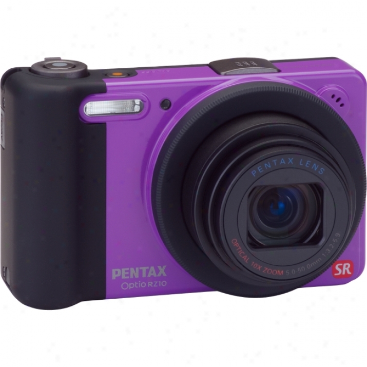 Pentax Optio Rz10 14 Megapixel Compact Camera - 5 Mm-50 Mm - Violet