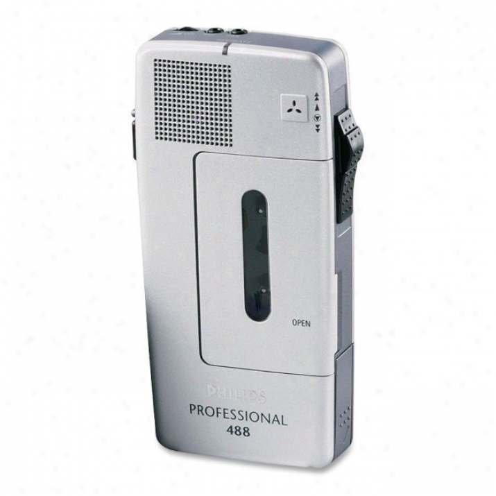 Philips Pm488 Mini Cassette Voice Recorder