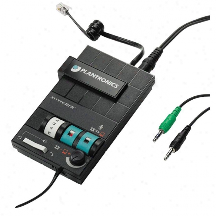 Plantronics Mx10 Headset Switcher Multimediw Amplifier