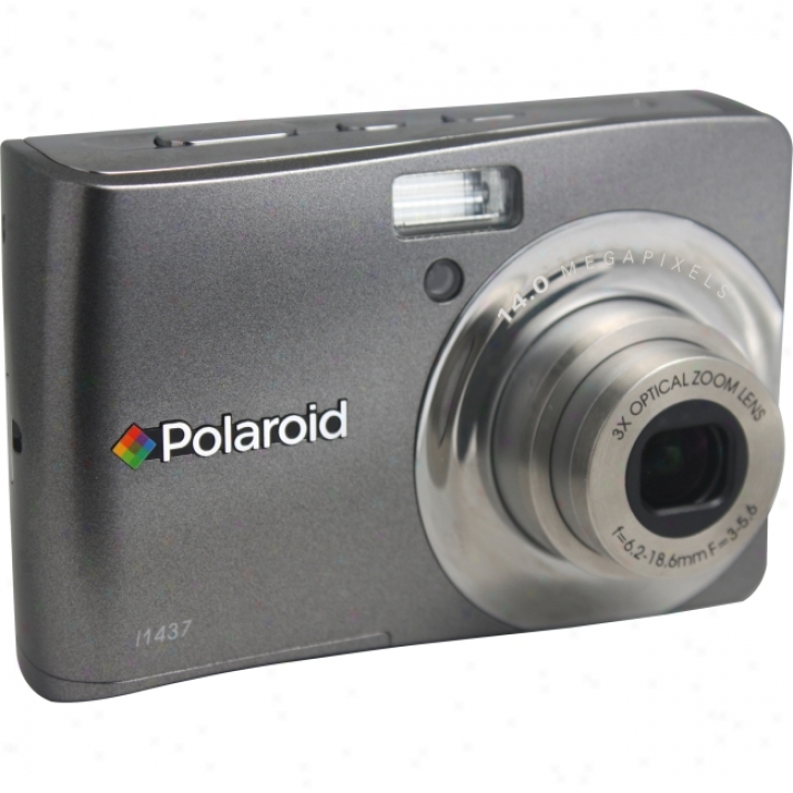 Polaroid I1437 14 Megapixel Compact Camera - Titanium