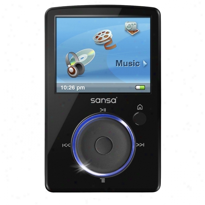 Sandisk Sansa 2 Gb Black Flash Portable Media Palyer