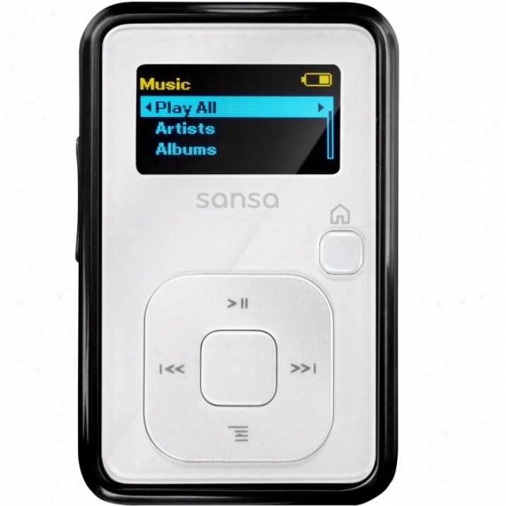 Sandisk Sanxa Sdmx18r-004gw-a57 4 G bWhite Flash Mp3 Player