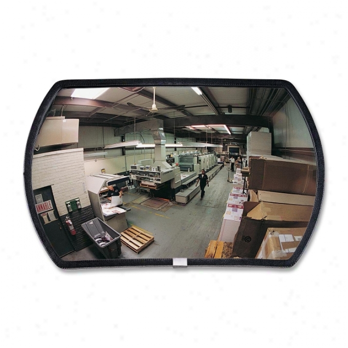 See All Round Rectangular Glass Convex Mirror