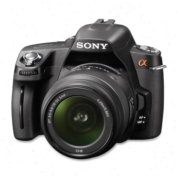 Sony Alpha Dslr-a390l 14.2 Megapixel Digital Slr Camera (body With Lens Kit) - 18 Mm-55 Mm - Black