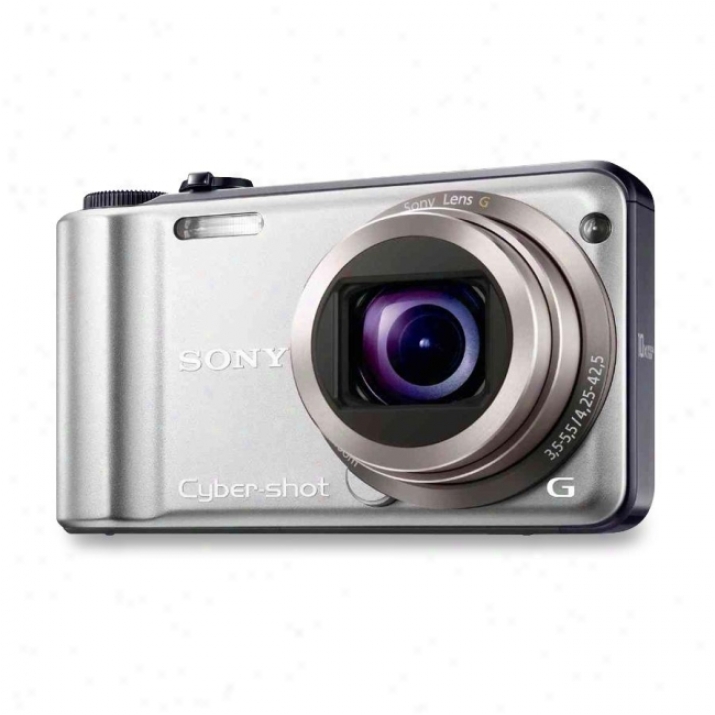 Sony Cyber-shot Dsc-h55 14.1 Megapixel Compact Camera - 4.25 Mm-41.50 Mm - Silver