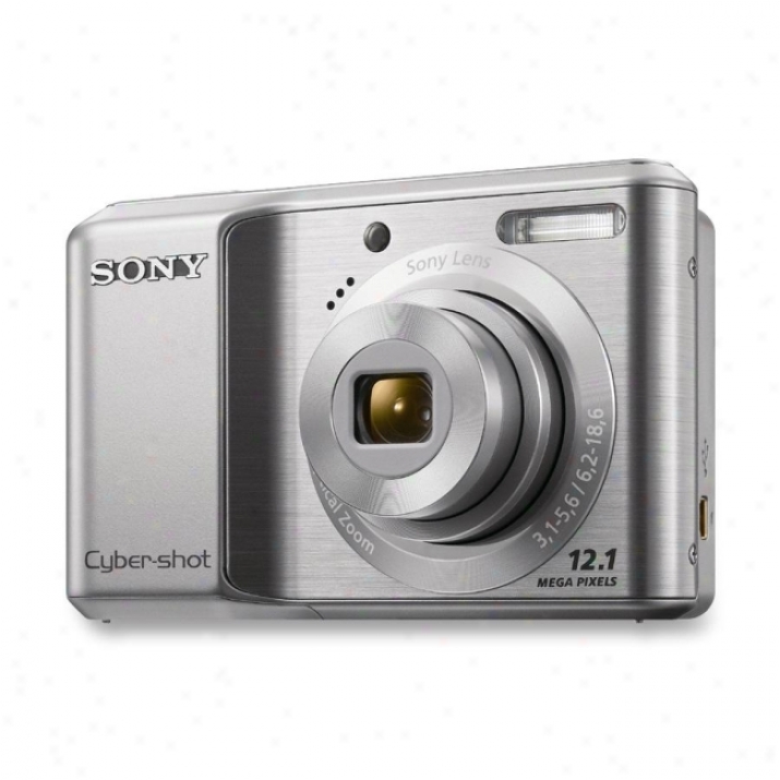 Sony Cyber-shot Dsc-s2100 12.1 Megapixel Compact Camera - 6.20 Mm-18.60 Mm - Silver