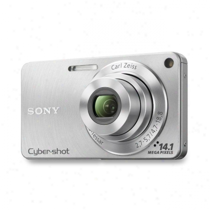 Sony Cyber-shot Dsc-w350 14.1 Megapixel Compact Camera - 4.70 Mm-18.80 Mm - Silver