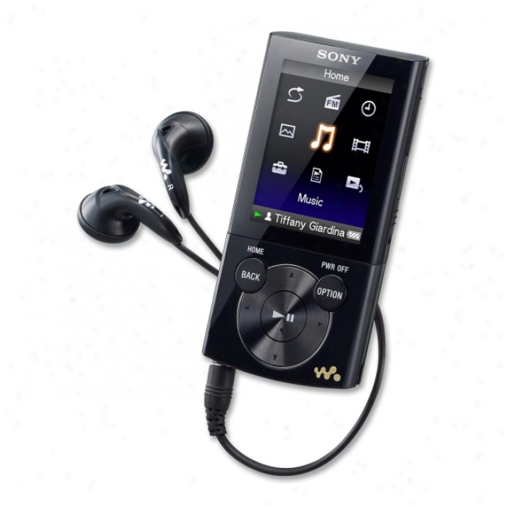 Sony Walkman Nwz-e354blk 8 Gb Black Flash Portable Media Player