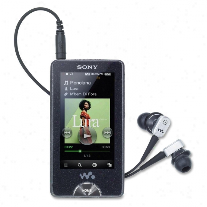 Sony Walkman Nwz-x1051f 16 Gb Black Flash Portable M3dia Player