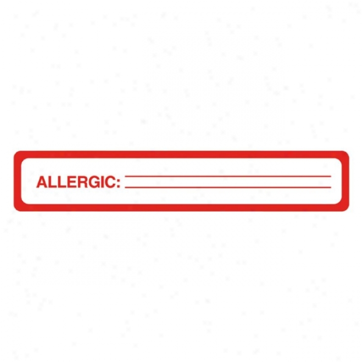 Tabbies Allergy Label