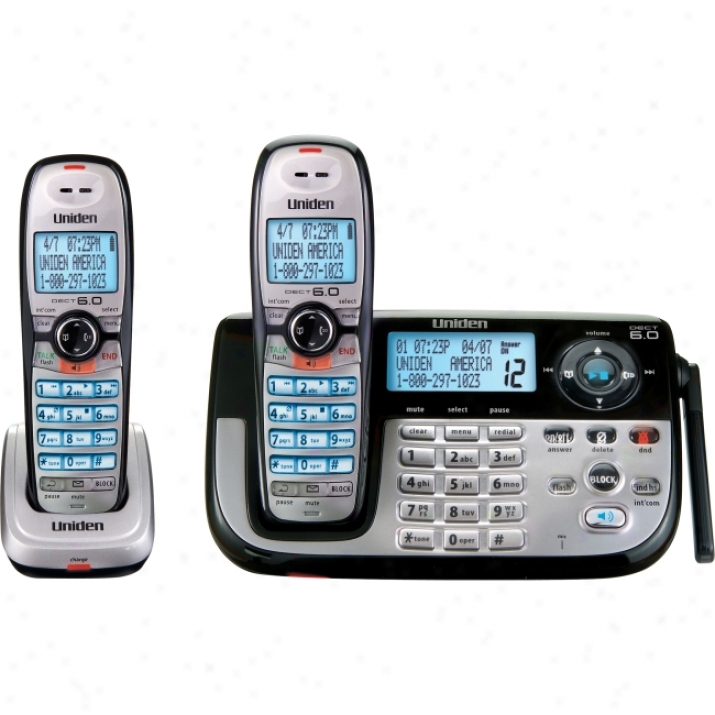 Uniden Dect1185-2 Cordless Phone With 2 Handset