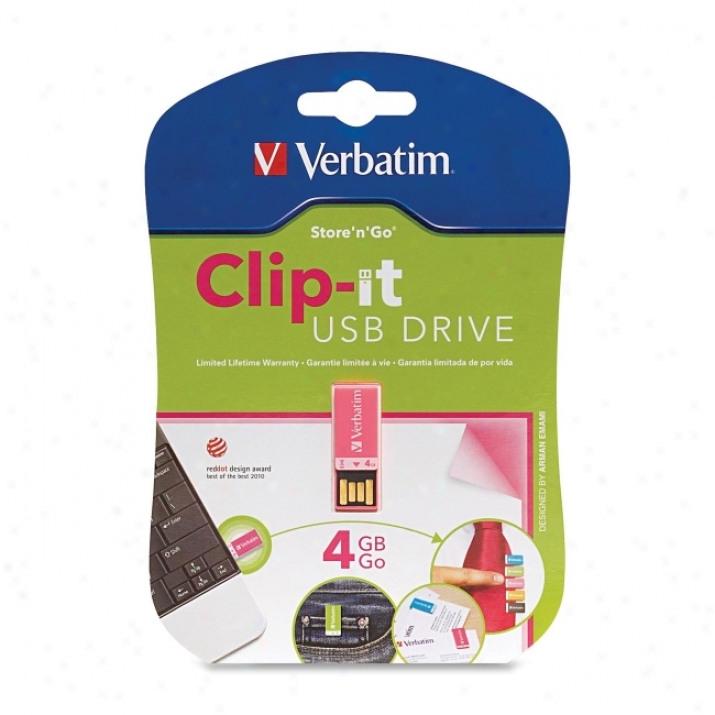 Verbatim Clip-it 97549 Flash Press - 4 Gb