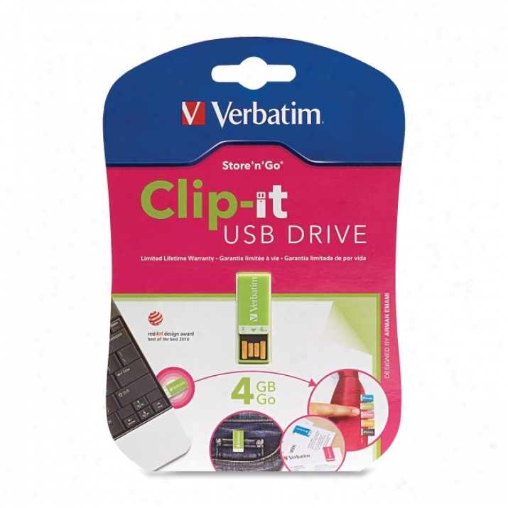 Verbatim Clip-it 97556 Flae Drive - 4 Gb