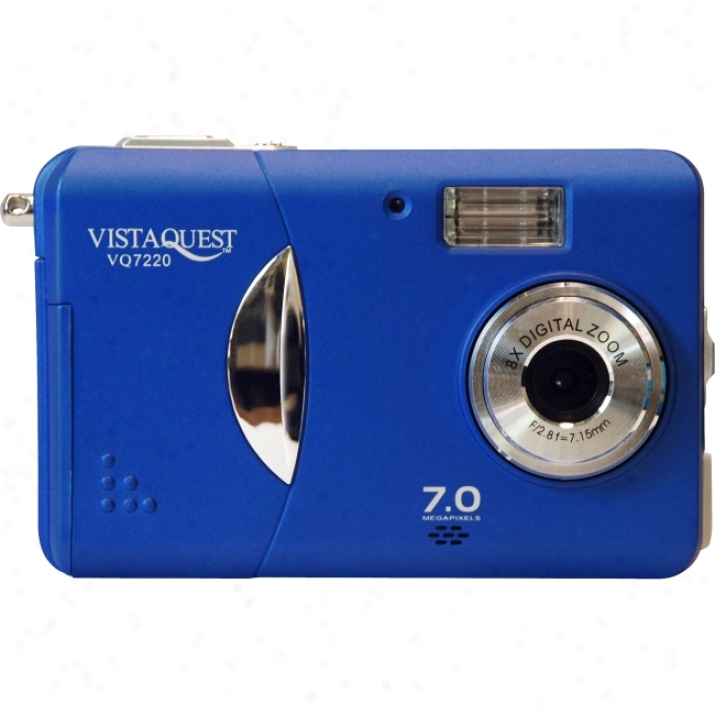 Vistaquest Vq-7220 Point & Soot Digital Camera - Blue