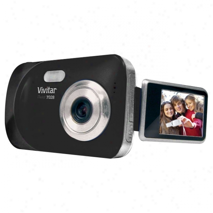 Vivitar Vivicam 7028 7 Megapixel Agreement Camera-7.45 Mm - Black