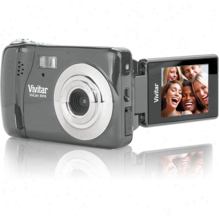 Vivitar Vivicam X018 10.1 Megapixel Compact Camera-7.23 Mm - Graphite