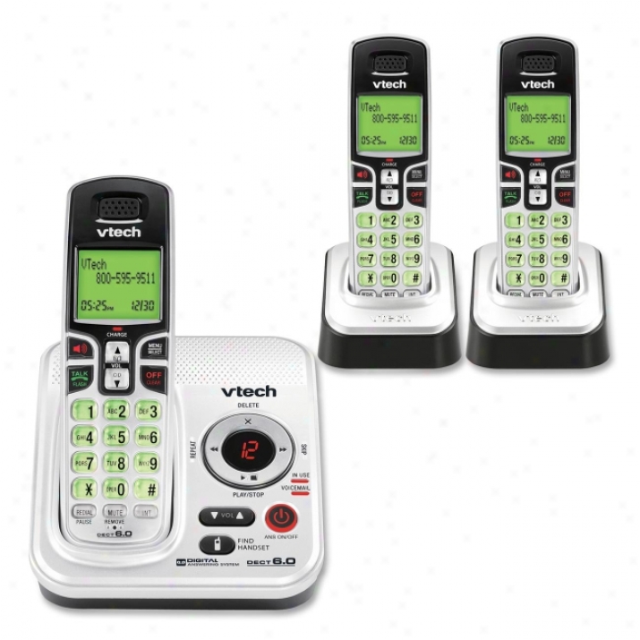 Vtech Cs6229-3 Expandable Three Handset Cordless Phone