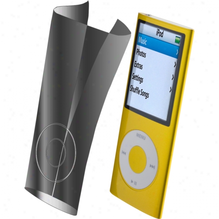 Zagg Invisibleshield Apipnan4fb Multimedia Player Skin For Ipod Nano