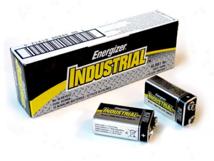 1 Box: 12pcs Energizer Industrial 9v Size (en22) Alkaline Batteries