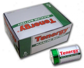 1 Box: 12pcs Tenergy D Size (lr20) Alkaline Batterries