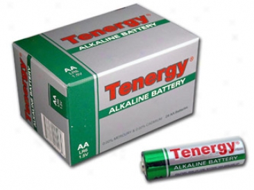 1 Box: 24pcs Tenergy Aa Size (lr6) Alkaline Batteries