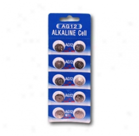 1 Card: 10pcs Ag12 / Lr43 / Lr54 1.5v Alkaline Button Cells