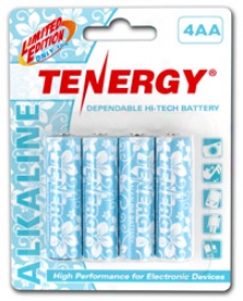 1 Card: Tenergy Aa Size Hawaiian Version Alkaline Batteries