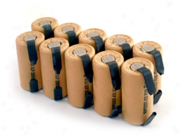 10pcs Tenergy Subc 2000mah Nicd Paper Wrapped Rechargeable Battery W/ Tabs