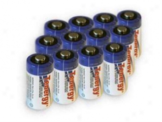 12 Pcs Tenergy Propel Cr123a Lithium Battery With Ptc Protected