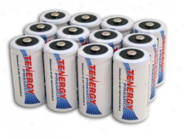 12pcs Tenergy Premium C 5000mah Nimh Rechargeable Batteries