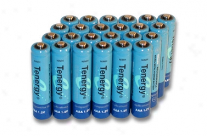 24pcs Tenergy Aaa 1000mah Nimh Rechargeable Batteries + 6 Aaa Size Holders