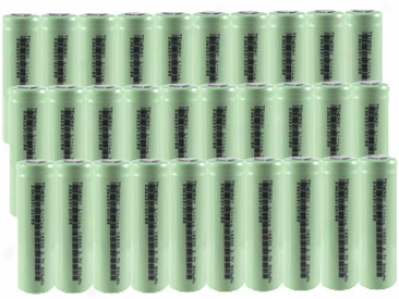 30pcs Tenergy Li-ion 14500 Cylindrical 3.7v 800mah Rechargeable Batteries (no Tabs)