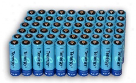 60pcs Tenergy Aa 2600mah Njmh Recnargeable Batteries