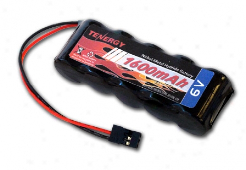 6v Tenergy 1600mah Nimh Side By Side Battery Pack With Hitec Connector