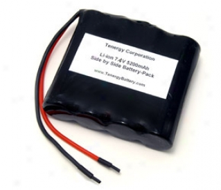 At: Side By Side Li-ion 18650 7.4v 5200mah Rechargeable Battery  With 22awg Bare Leads