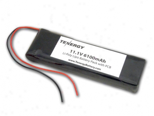 At: Tenergy 11.1v 5800mah Lipo Pcb Protected Battery Pack W/ Bare Leads