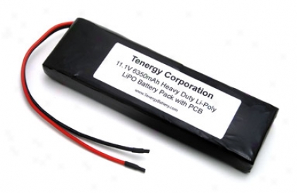 At: Tenergy 11.1v 6000mah Heavy Duty Lipo Pcb Protected Battery Pack W/ Simple Leads