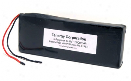 At: Tenergy 14.8v 10000mah Lipo Pcb Protected Rechargeable Battery Burden W/ Bare Leads