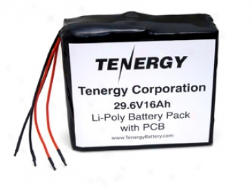 At: Tenergy 29.6v 16ah W/ Pcb Li-poly Rechargeable Battery Pack (dgr)