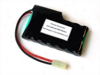 At: Tenergy 9.6v 2000mah Flat Nimh Akrsoft Battery Pack