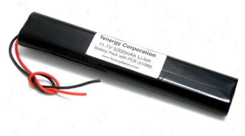 At: Tenergy Li-ion 18650 11.1v 5200mah Flat Pcb Protected Rechargeable Battery Paci W/ Bare Leads