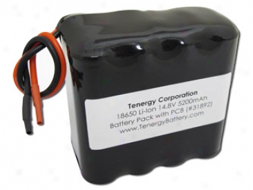 At: Tenergy Li-ion 18650 14.8v 5200mah Rectangular Rechargeable Battery Pack W/ Pcb Protection