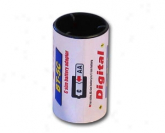 Battery Adaptor: Convert Aa Size To C Size Battery