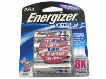 Card: 4lcs Aa 1.5v Enrgizer Ultimate Lithium Batteries