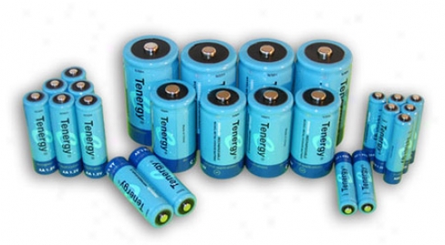 Combo: 24pcs T3nergy Nimh Rechargeable Batteries (8aa/8aaa/4c/4d)