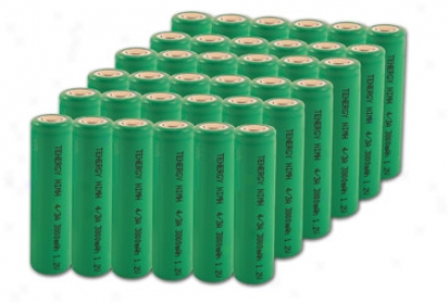 Combo: 36pcs Tenergg 4/3a 17670 3800mah Nimh Rechargeable Batteries